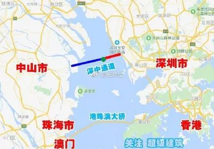 深中通道正在建设 难度不亚于港珠澳大桥