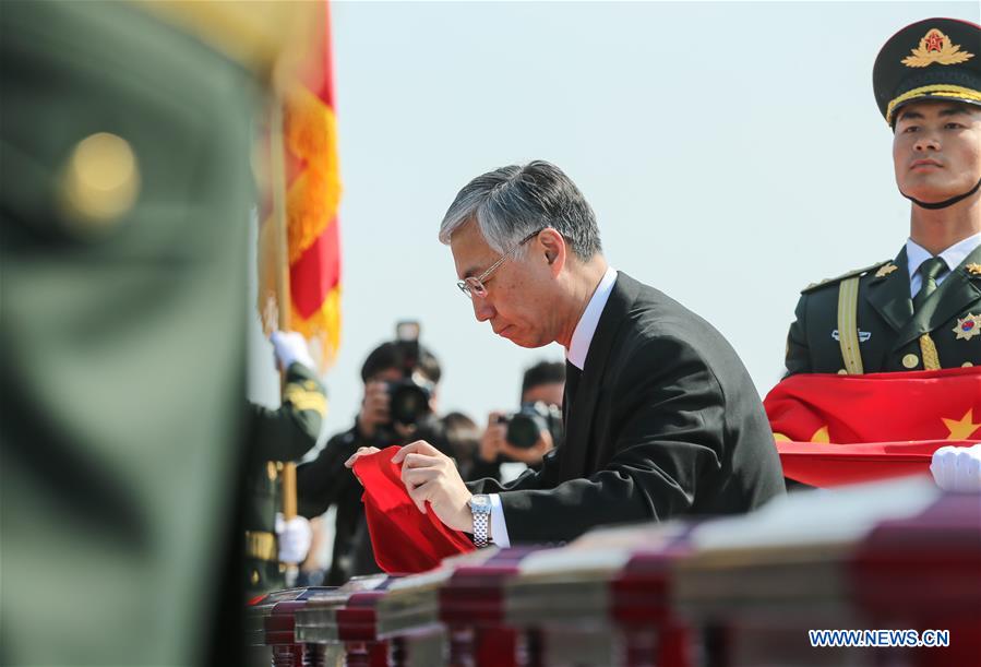 第六批在韩中国人民志愿军烈士遗骸回国