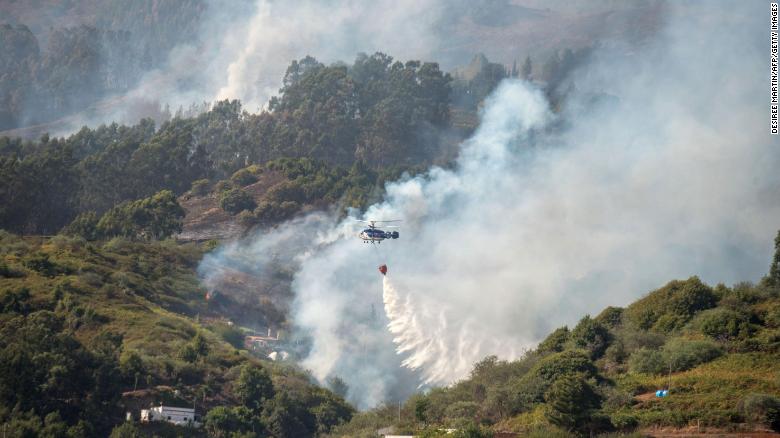 西班牙度假胜地加那利群岛今年夏天第二次发生大火